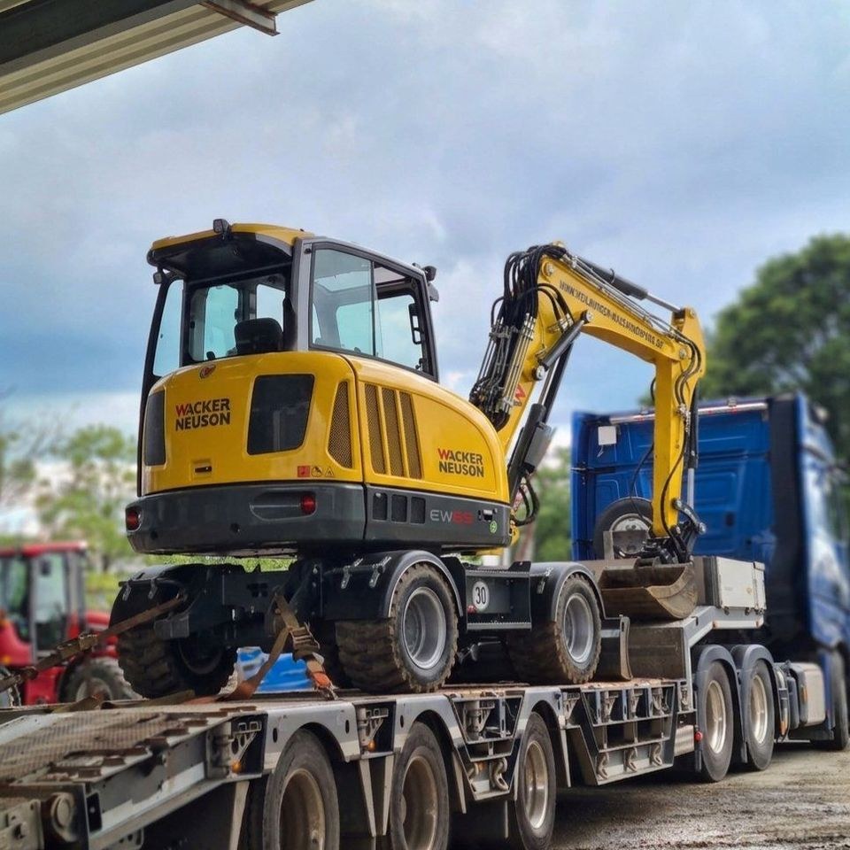 7 t Mobilbagger Radbagger Wacker EW65 1 Monat mieten in Weilmünster – 3