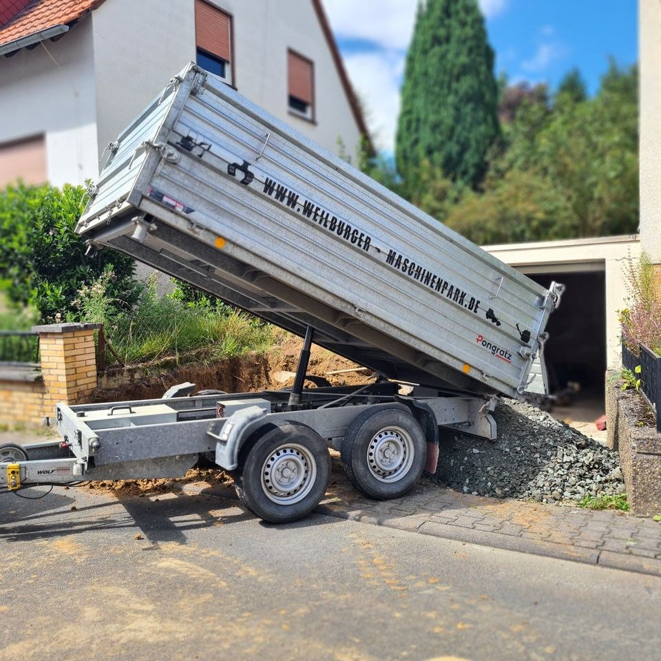 Anhänger Kipper Transporter mieten in Weilmünster – für Erde & Schutt – 3