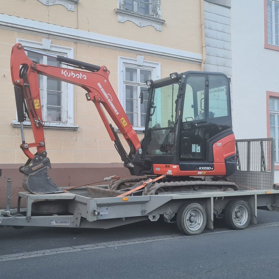2,8 t Minibagger Bagger 2,85m Grabtiefe mieten in Weilmünster – 2
