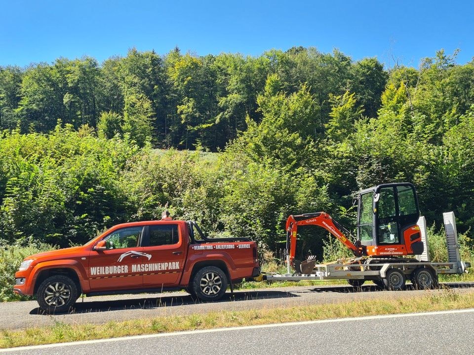 1,6 t Minibagger Bagger 99 cm breit Anlieferung mieten in Weilmünster – 4