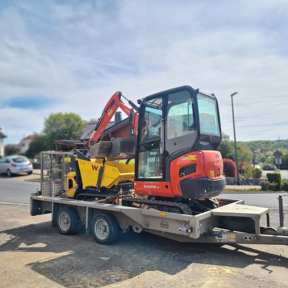1,9 t Minibagger Bagger 99 cm breit Anlieferung mieten in Weilmünster