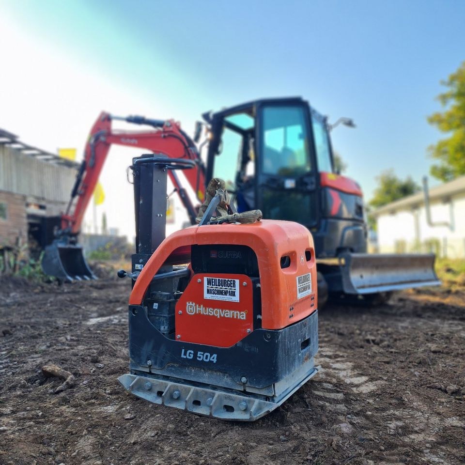 500 kg Rüttelplatte Vibrationsplatte E Start mieten in Weilmünster – 2
