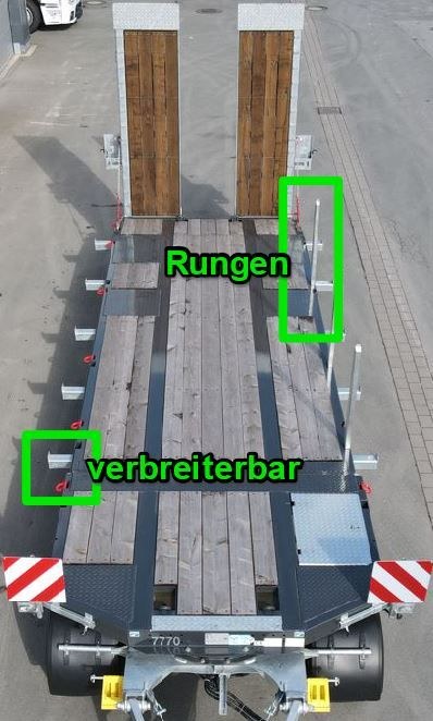 Tieflader Baustoff Anhänger mieten bei Weka Rental – 3