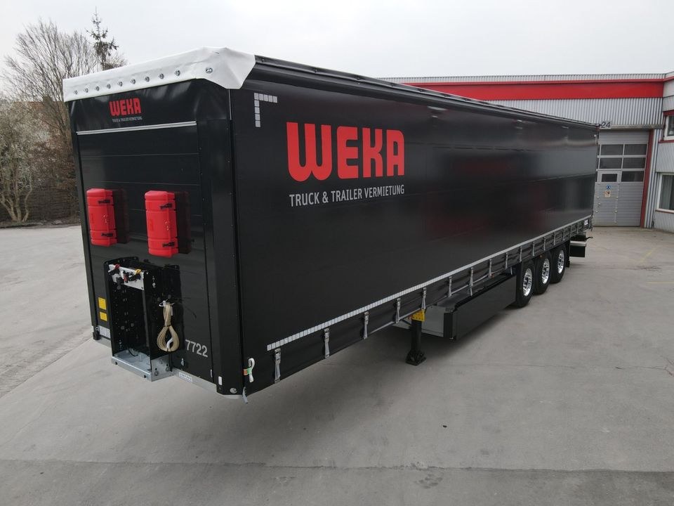Planenauflieger Trailer Curtainsider mieten bei Weka Rental