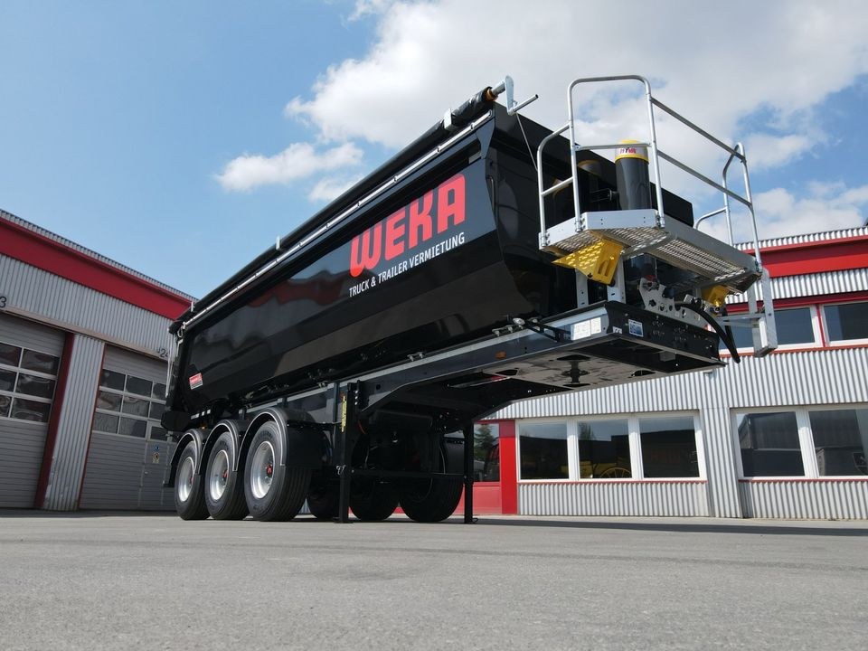 2 3 Achs Stahlhalbrund Kippauflieger mieten bei Weka Rental