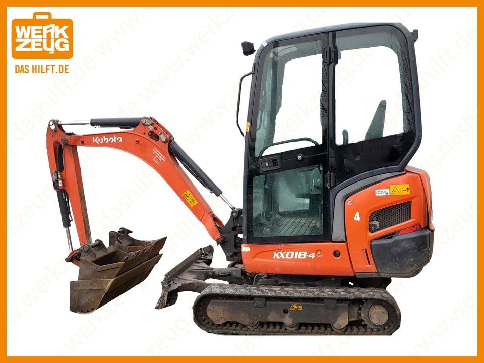 Minibagger Bagger Kubota KX018 4 mieten in Horn-Bad Meinberg