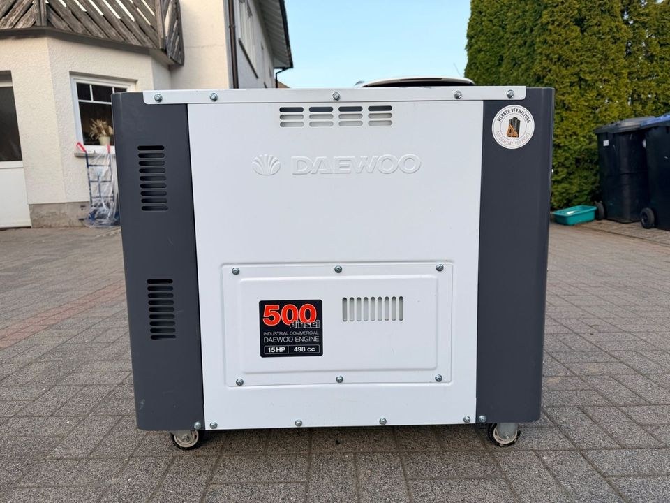 8,1 kVA Profi Diesel Generator Daewoo DDAE mieten in Steffenberg – 4