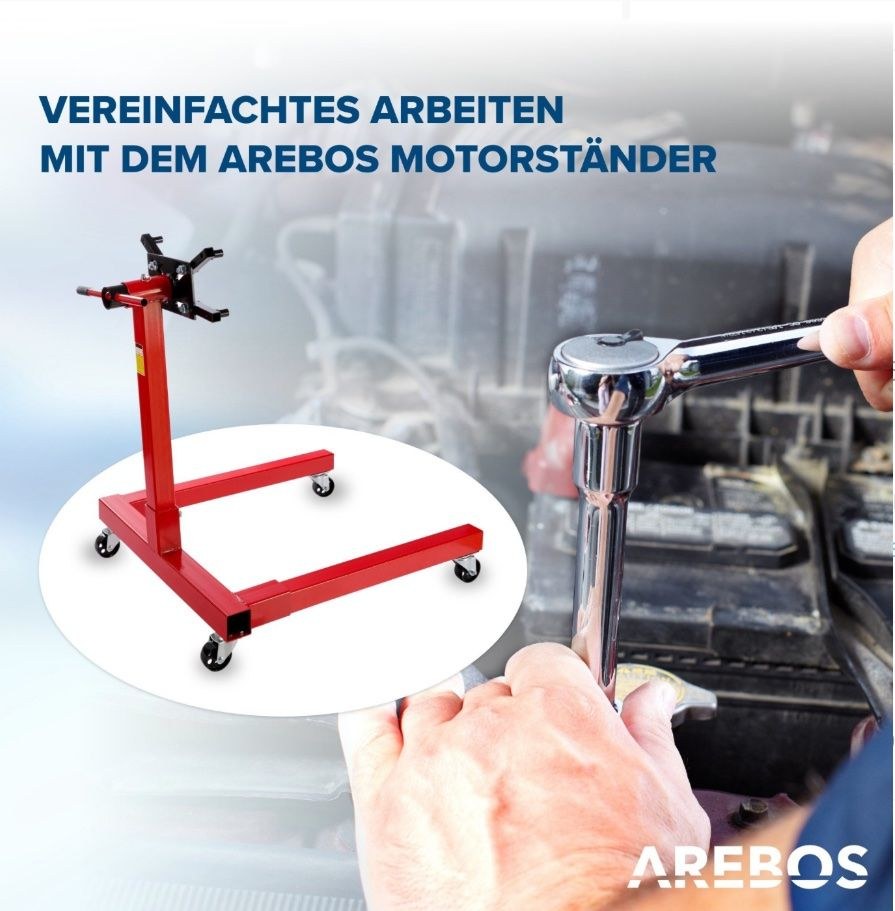 AREBOS Motorständer Getriebehalter 570 kg mieten in Steffenberg – 3