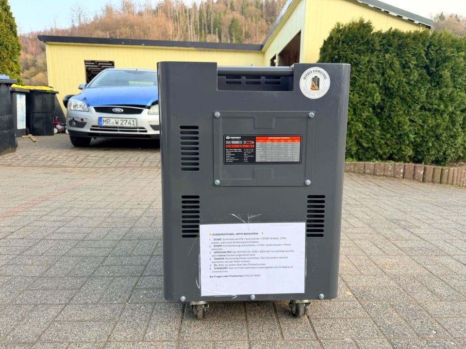 8,1 kVA Profi Diesel Generator Daewoo DDAE mieten in Steffenberg – 3