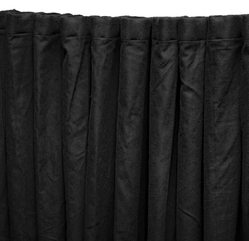 Molton Bühnenvorhang 9,0 x 3,0 m schwarz N mieten – 4