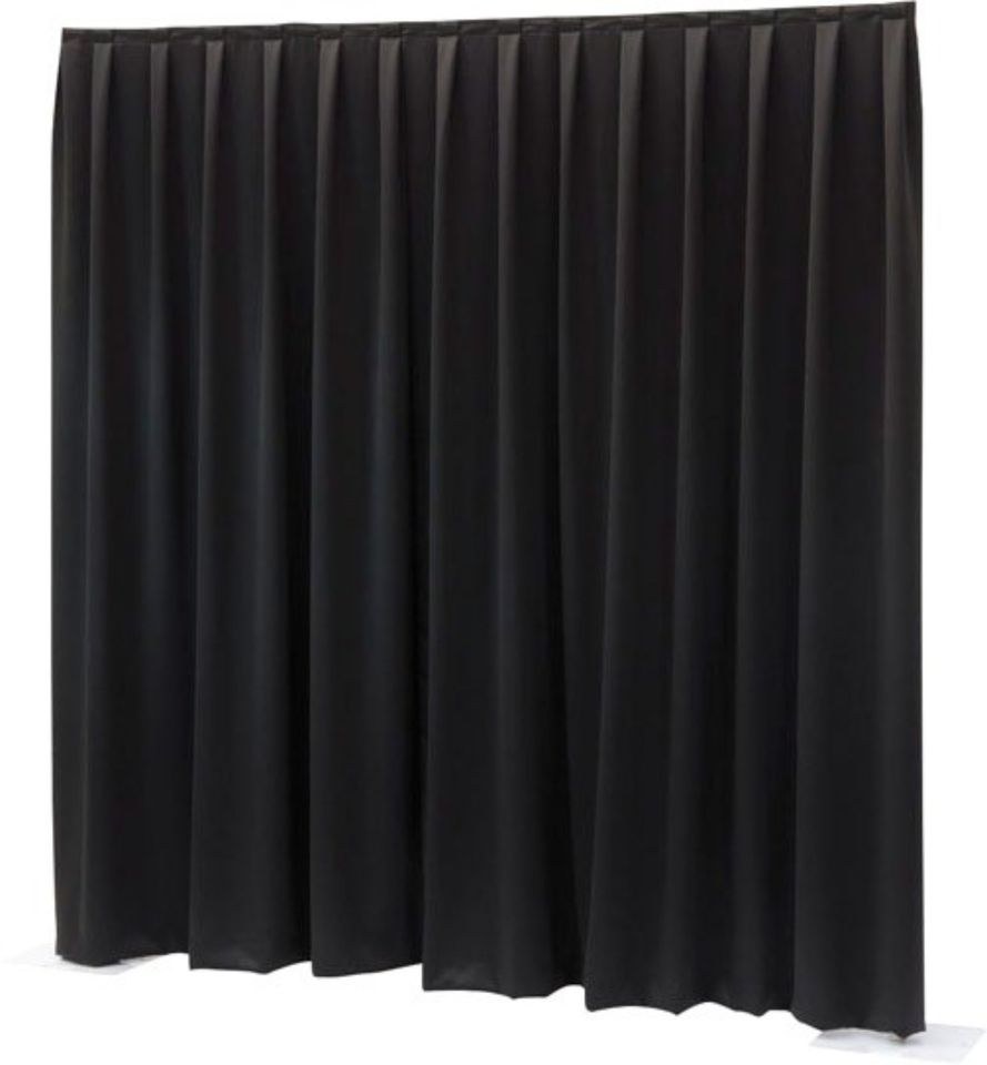 Molton Bühnenvorhang 9,0 x 3,0 m schwarz N mieten – 2