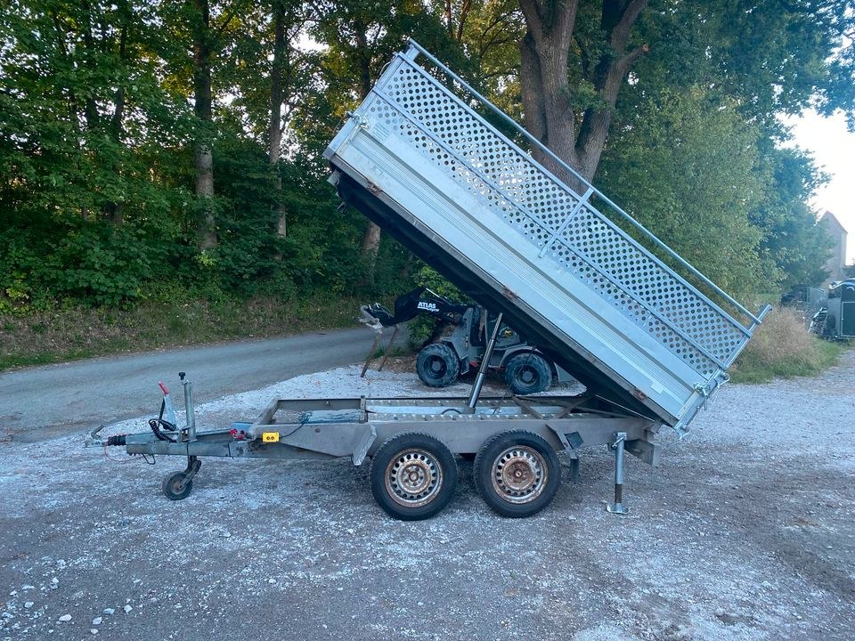 3 Seitenkipper inkl Rampen Kippanhänger Kipper mieten – 2