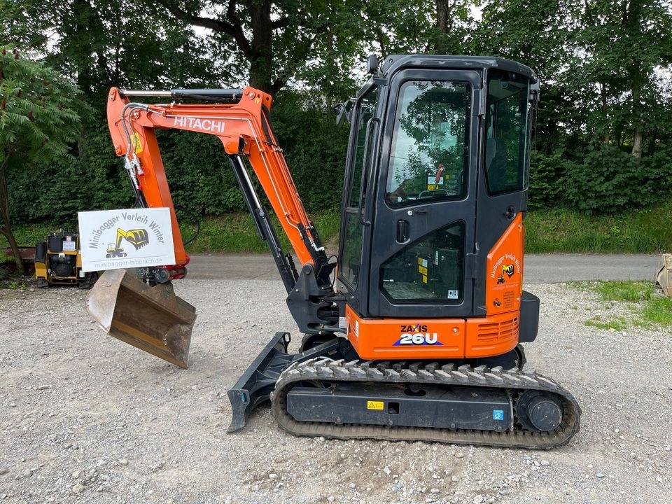 Minibagger Hitachi 2,7 to Baumaschinen mieten bei Winter Baumaschinen – 2