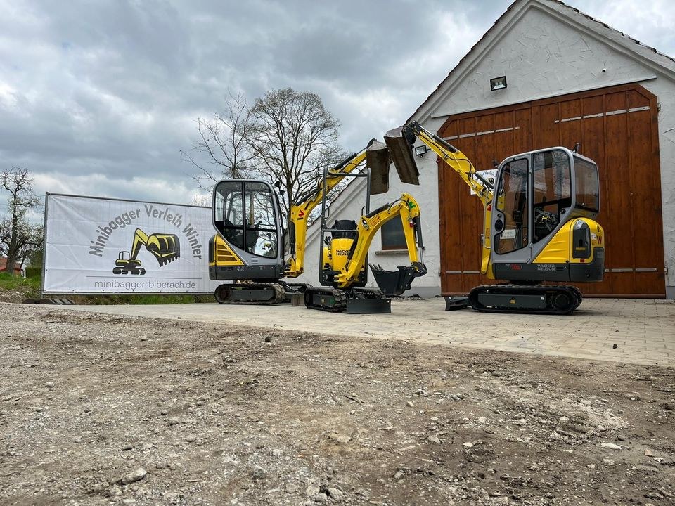 Minibagger 1,9to 2,6to.Rüttler Radlader mieten bei Winter Baumaschinen – 2