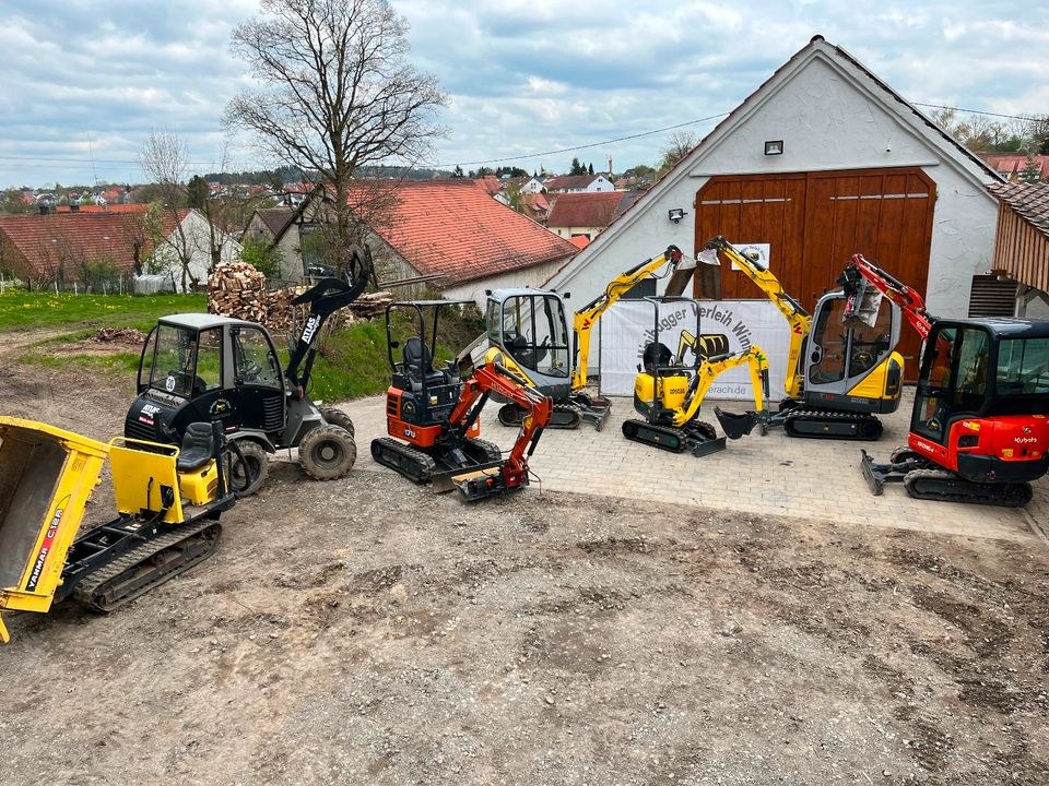 Minibagger Microbagger Abbruchhammer Löffel mieten in Mittelbiberach – 4