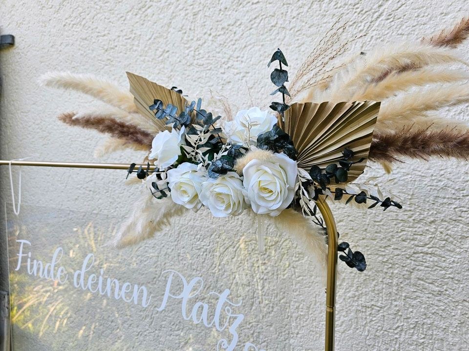 Sitzplanhalter gold Plexi mieten in Lechbruck – für die Hochzeit – 4