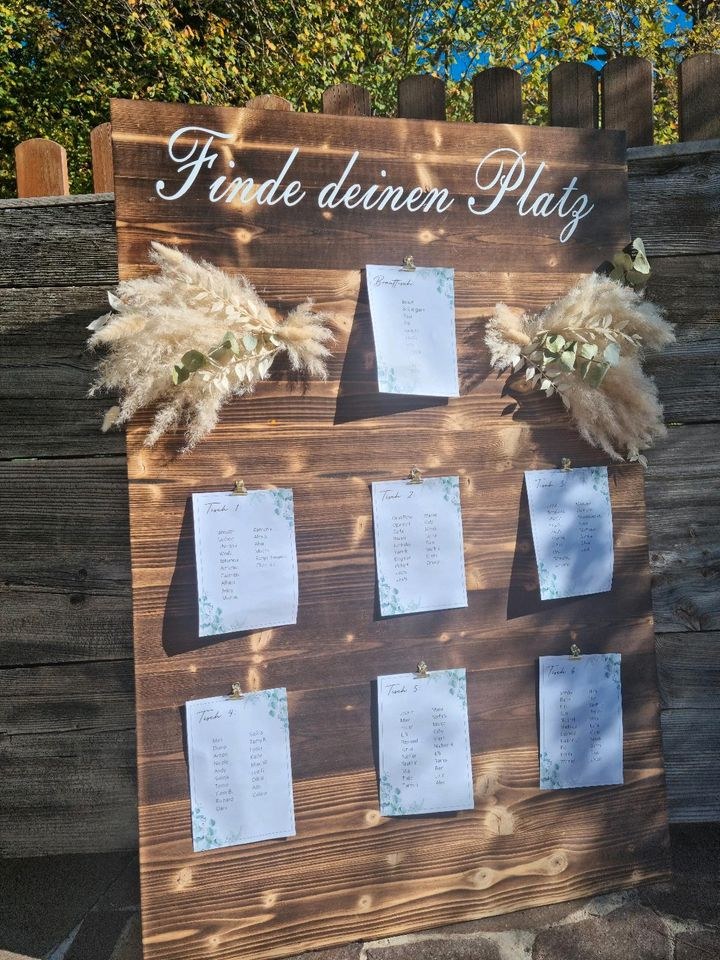 N* Sitzplanhalter boho mieten in Lechbruck – für die Hochzeit