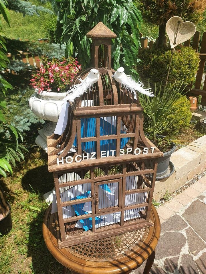 Hochzeitspost Vogelkäfig boho vintage mieten in Lechbruck – 3