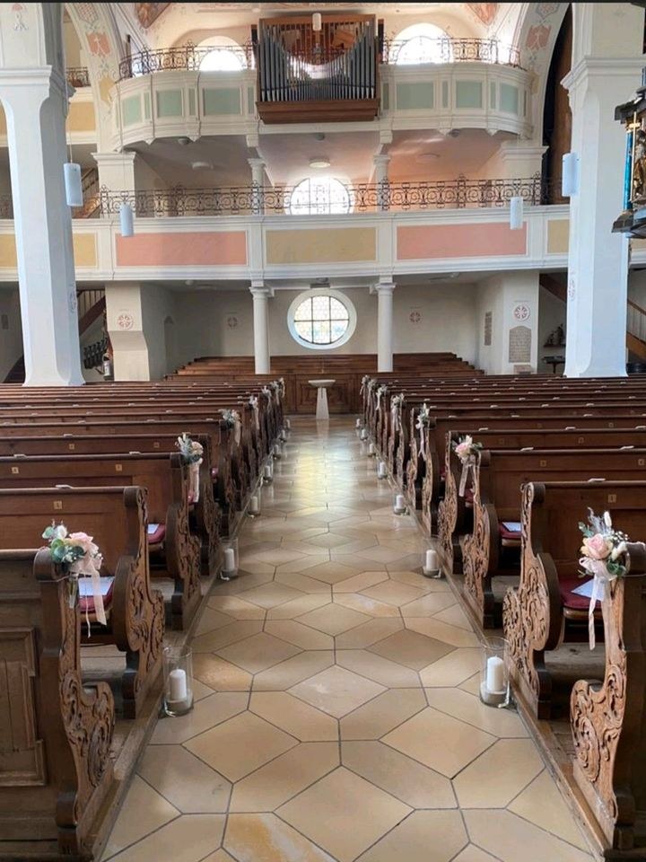 N 10x Vasen Kirche Deko mieten in Lechbruck – für die Hochzeit – 2