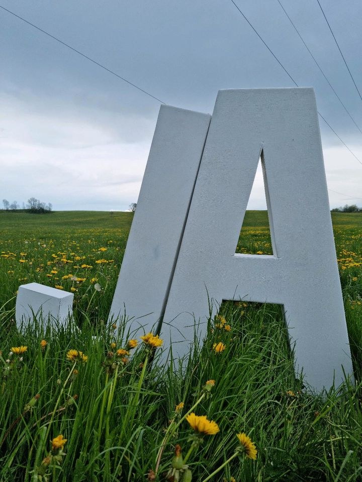 N JA Buchstaben XL 1.4mtr mieten in Lechbruck – für die Hochzeit