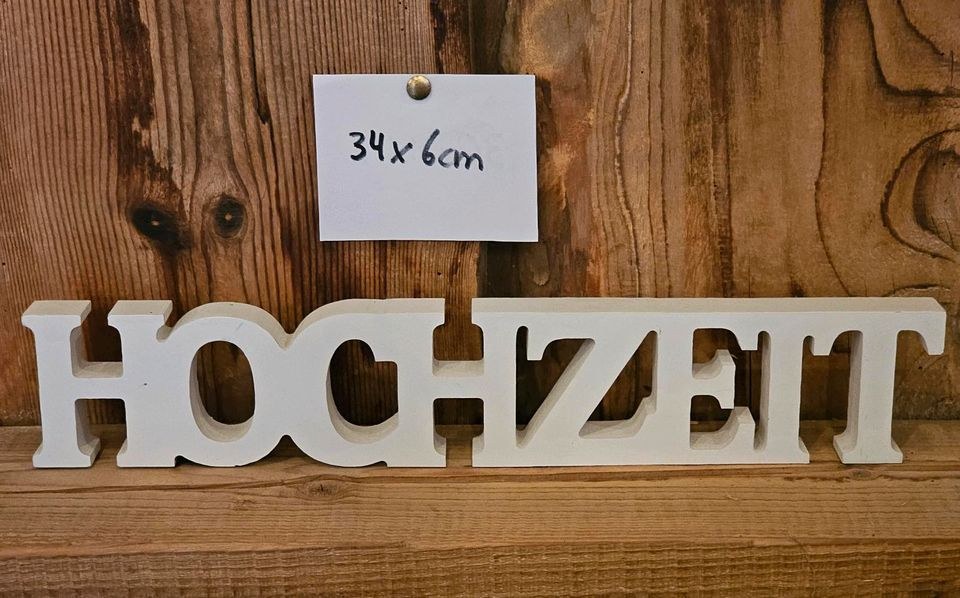 Holzschilder Mr Mrs mieten in Lechbruck – das Besondere – 4