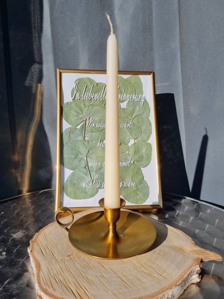 N Messing Kerzenständer Tischdeko mieten in Lechbruck – für alle Gäste – 4