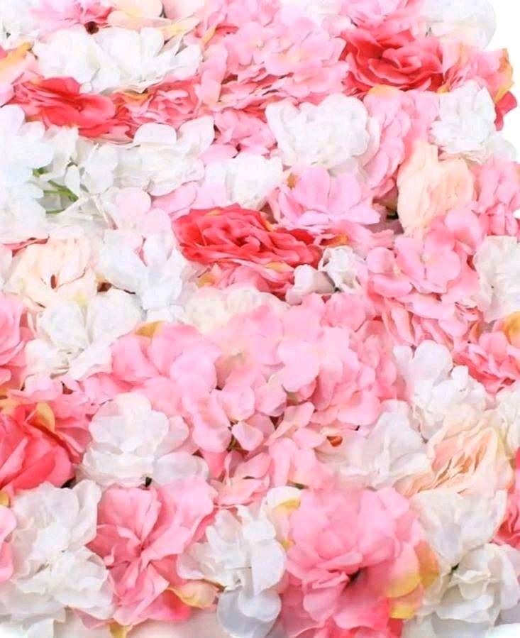 Blumenwand Fotowand rosa weiss mieten in Lechbruck – für die Hochzeit – 3