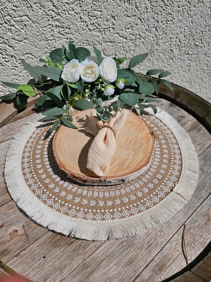 Untersetzer Platzdeckchen Makramee boho mieten in Lechbruck – 4