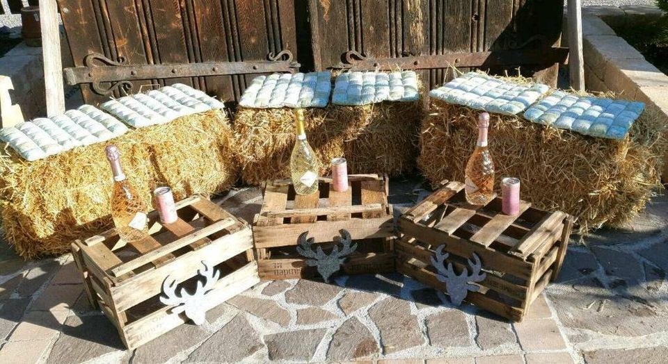 Strohballen Rustikale Deko mieten in Lechbruck – für die Hochzeit