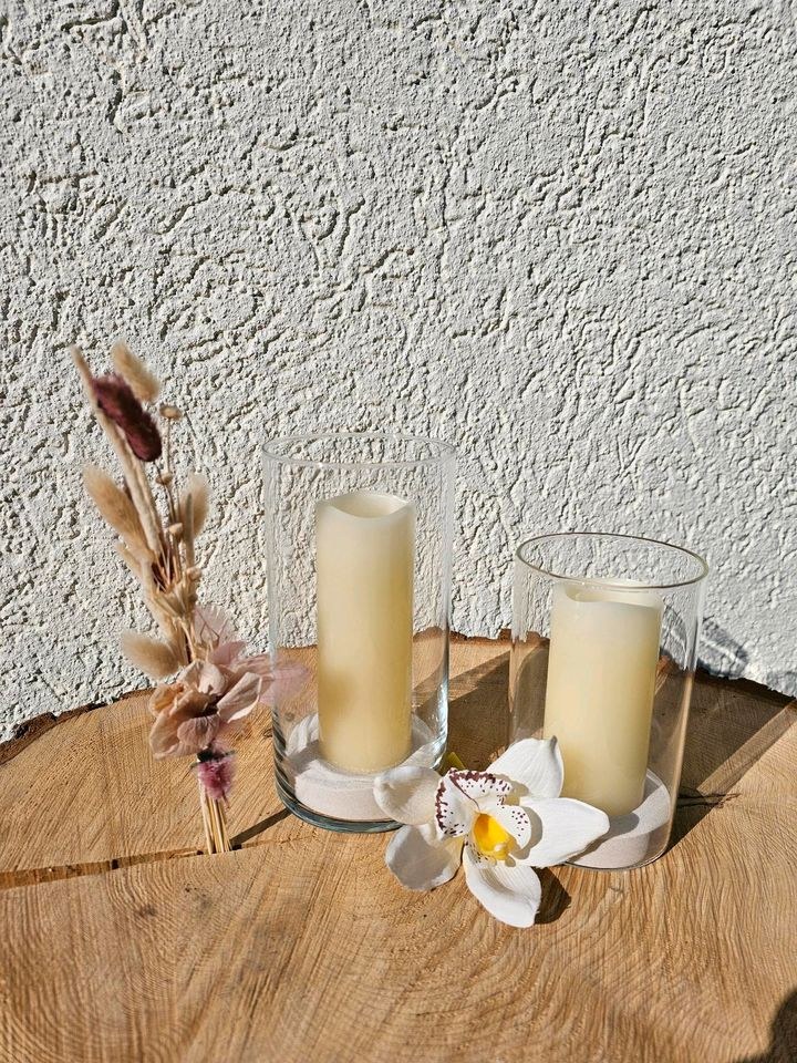 N* Vasen 15 20cm hoch Tischdeko mieten in Lechbruck – für die Hochzeit – 4