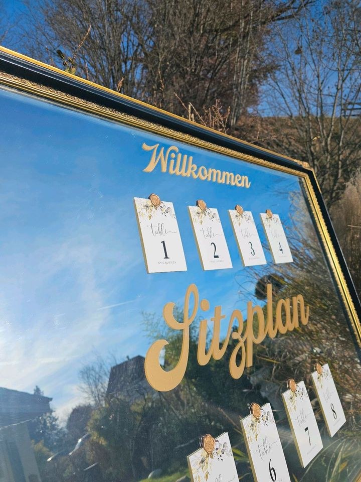 N Sitzplanhalter Edler Spiegel incl Staffelei mieten in Lechbruck – 2