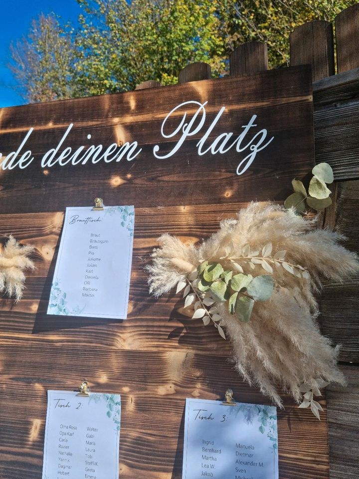 N* Sitzplanhalter boho mieten in Lechbruck – für die Hochzeit – 3