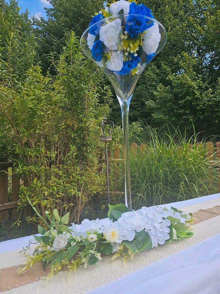 N* Martini Vase Tischdeko mieten in Lechbruck – für die Hochzeit – 4