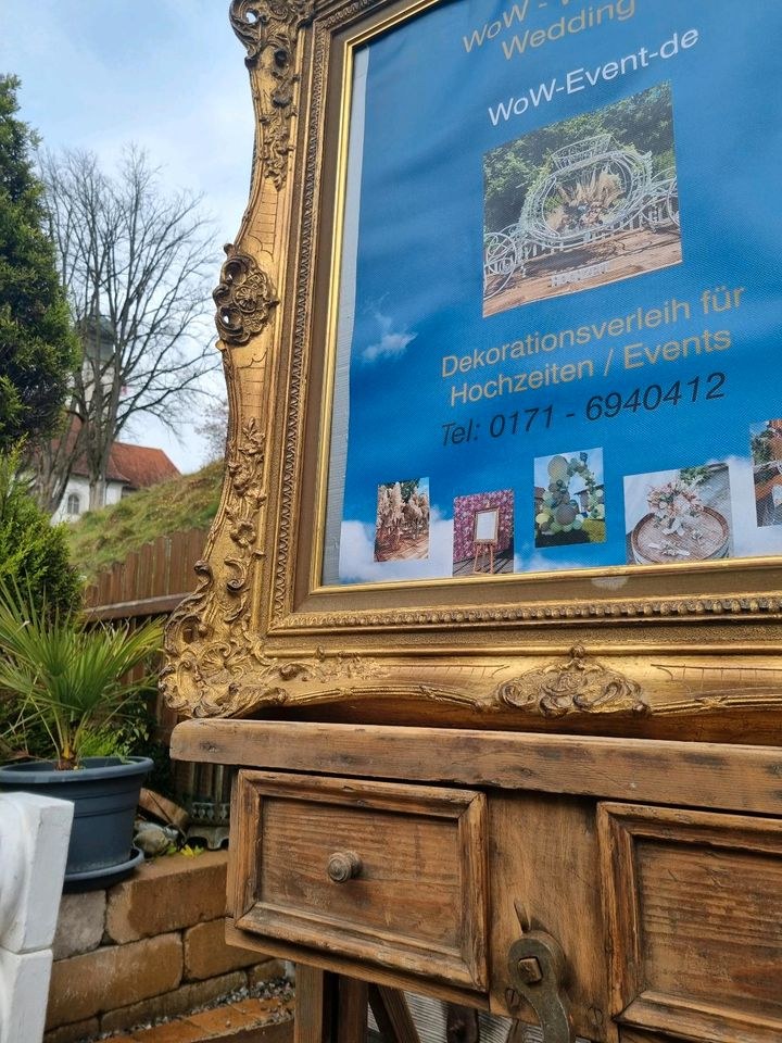 N XL Rustikaler alter Bilderrahmen Messe mieten in Lechbruck – 3