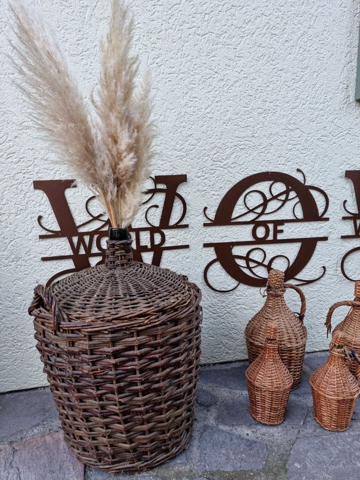 N Korbflaschen Körbe Deko mieten in Lechbruck – für die Hochzeit – 3
