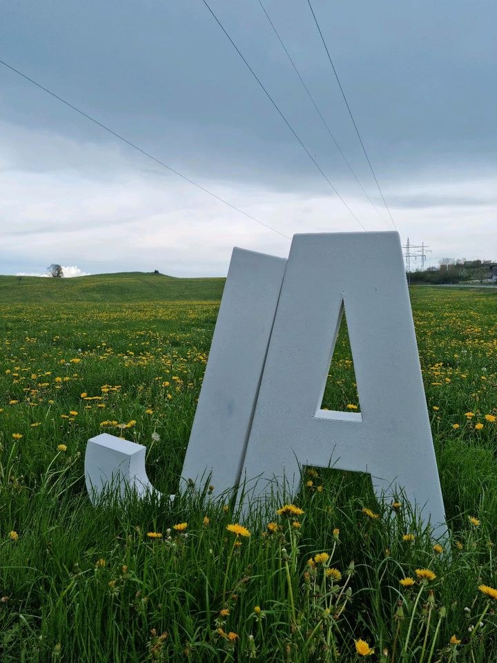 N JA Buchstaben XL 1.4mtr mieten in Lechbruck – für die Hochzeit – 2