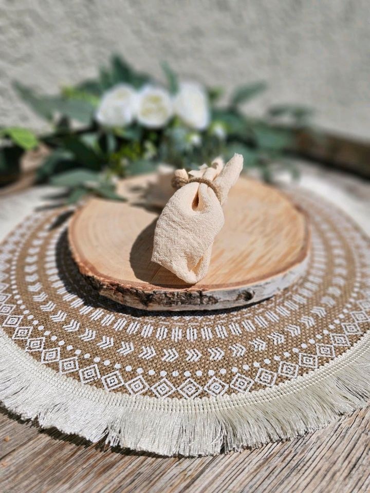 Untersetzer Platzdeckchen Makramee boho mieten in Lechbruck