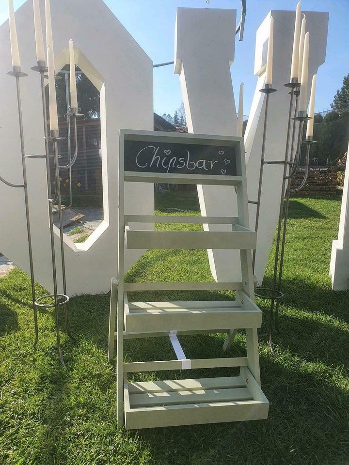 Chipsbar Candybar Regal mieten in Lechbruck – mobile Bar