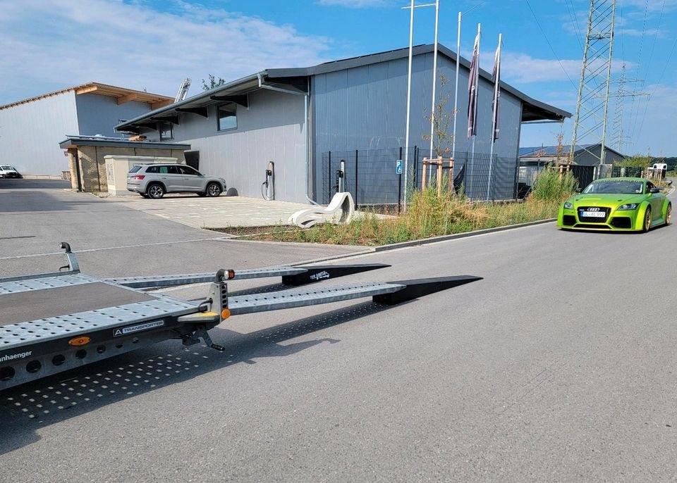 Trailer Anhänger Low Car Keeper Tieflader mieten in Senden – 3