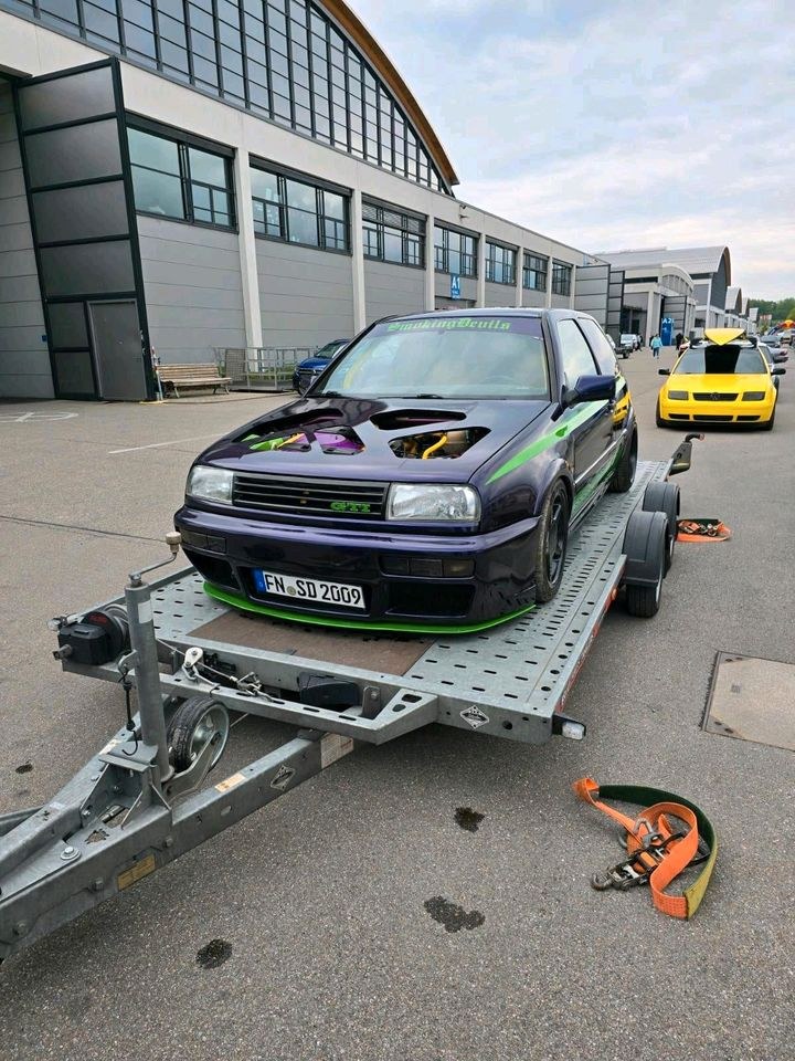 Trailer tiefe Autos 3000kg Anhänger Autotrailer mieten in Senden – 2