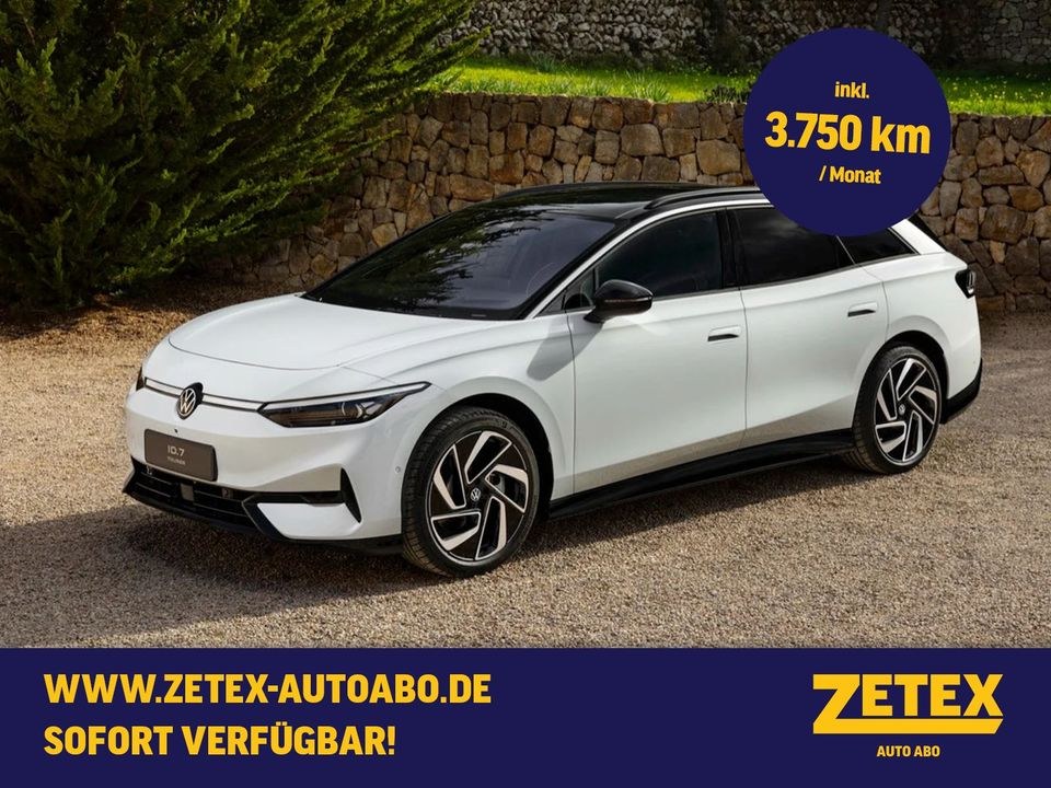 VW ID.7 Pro Abo Elektroauto Auto mieten bei Zetex Rent A Car