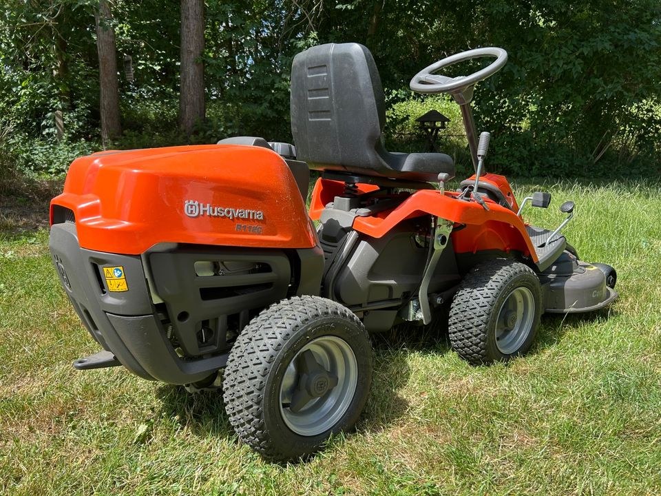 Aufsitzmäher N Husqvarna Rider R112C Mulcher mieten in Ilsede – 2