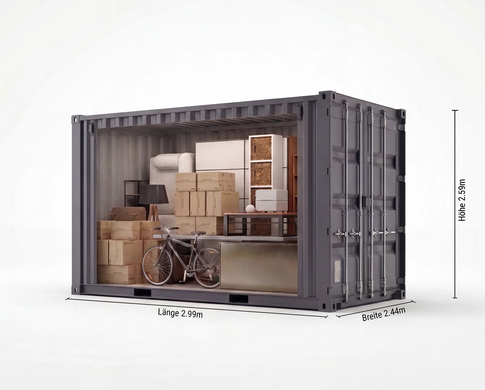 Lagercontainer 7 m² in Berlin-Heinersdorf mieten – Selfstorage
