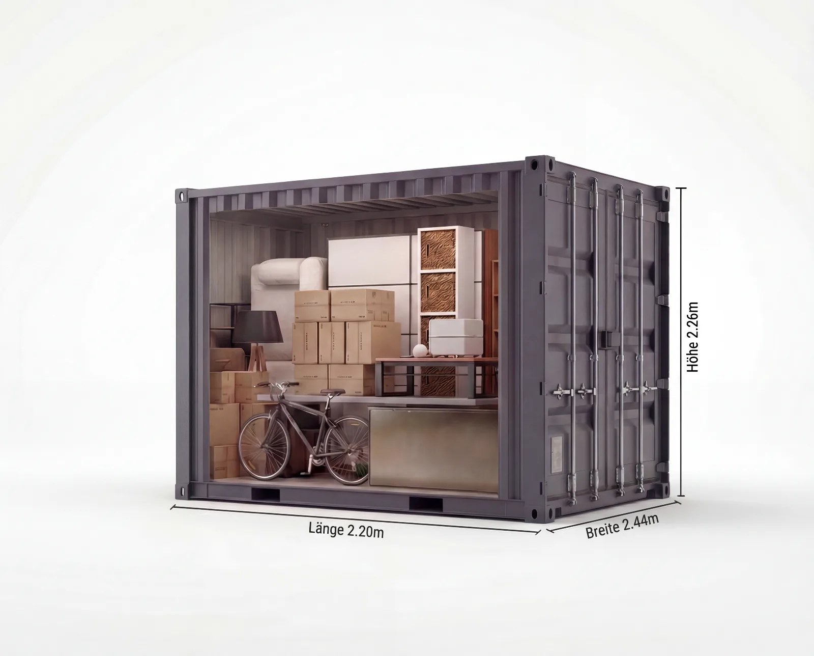 Lagercontainer 5 m² in Berlin-Friedrichshain mieten – Selfstorage