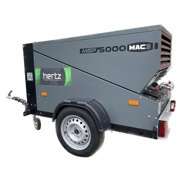 Herz Schraubenkompressor 5 m³ Diesel mieten, ab 75 € netto/Tag