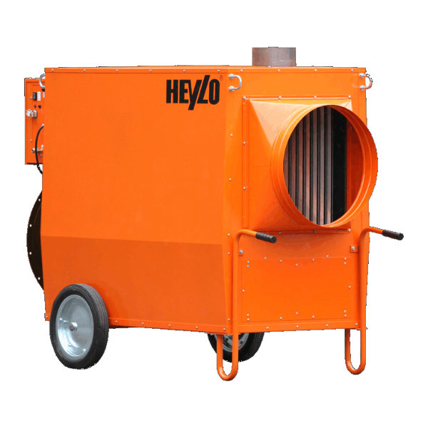 Ölheizung mobil Heylo K170, 400V im Set mieten – Mobile Ölheizer, ab 441 € netto/Woche