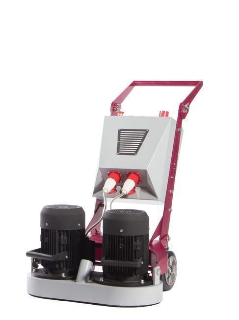 Betonschleifer mit Dualmotor für das Entfernen von Spachtel- und Kleberesten