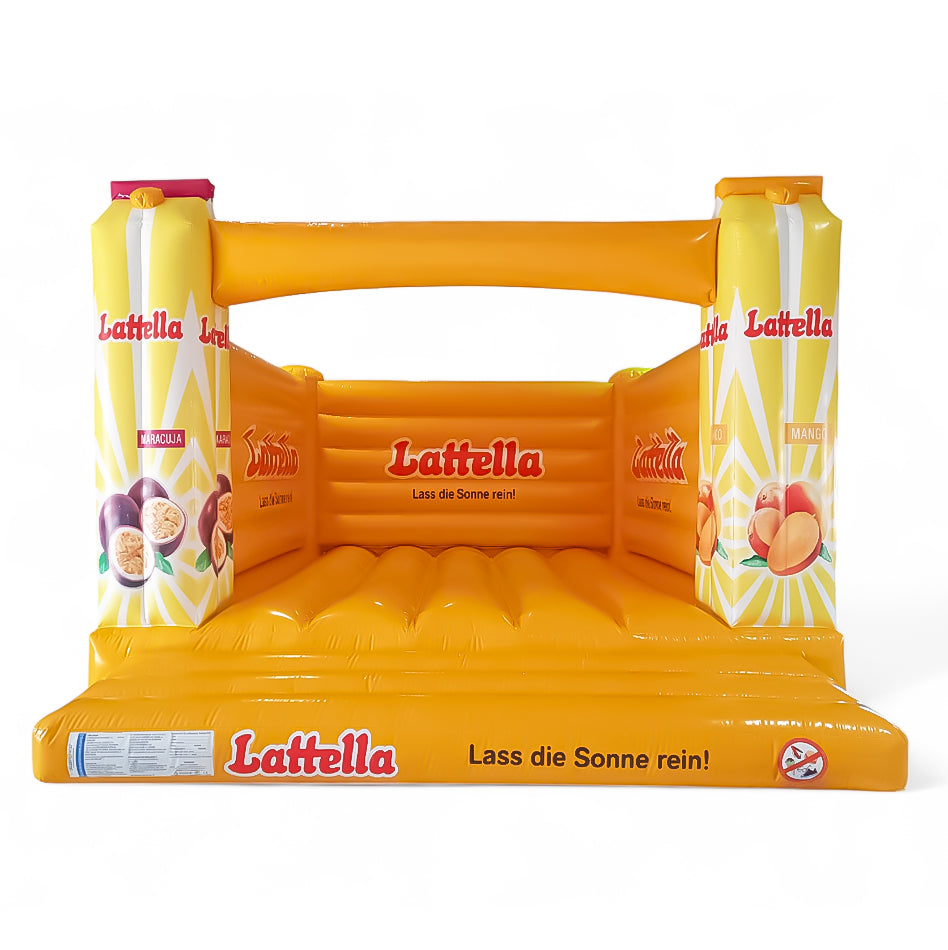 Hüpfburg Lattella Getränkenachbildung, Tetra Pak mieten bei Happy Fun