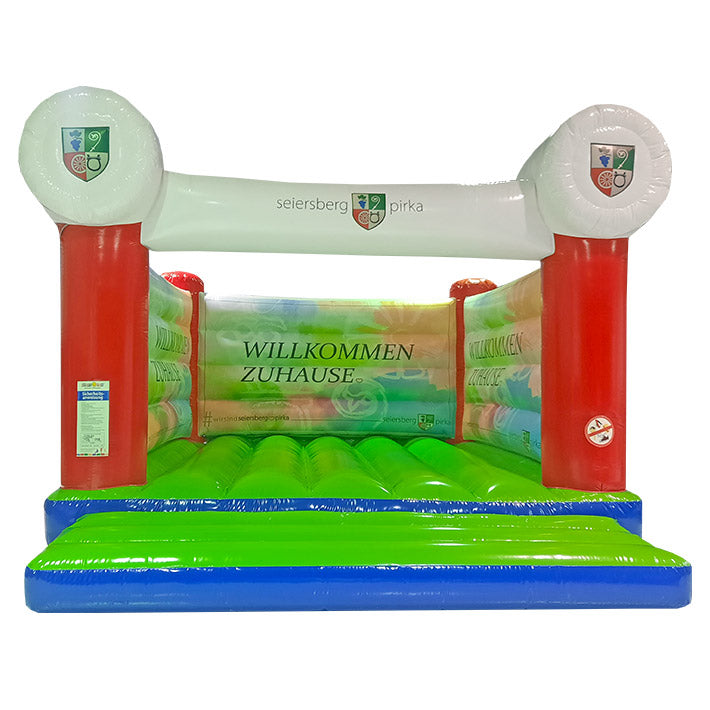 Hüpfburg Gemeinde Seiersberg-Pirka mit eigenem Design mieten bei Happy Fun