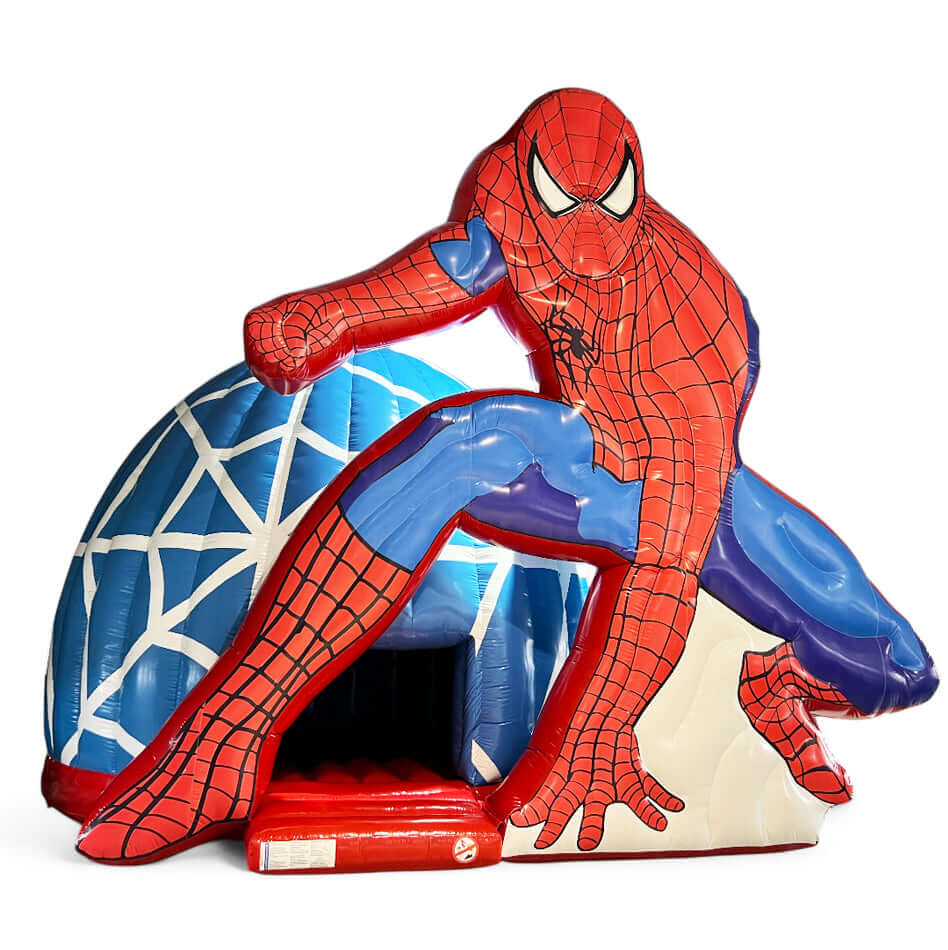 Individuelle Hüpfburg Spiderman XL - Sonderanfertigung mieten bei Happy Fun